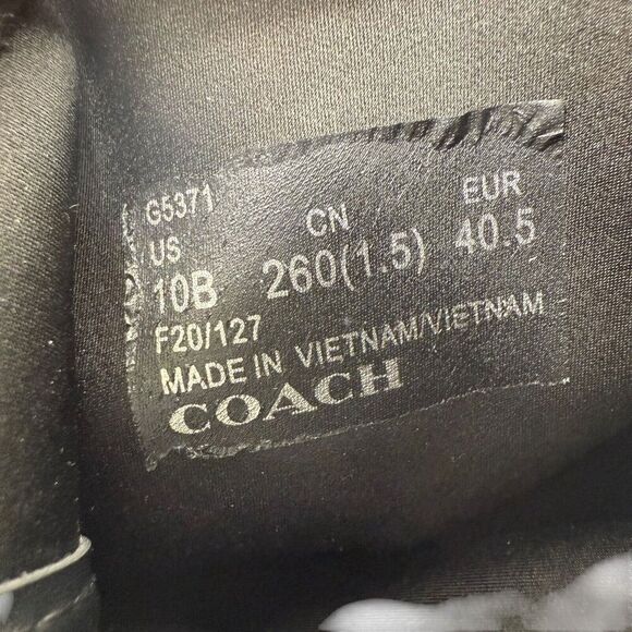 COACH Whitney Bootie Pointed Toe Ankle Boots Black Suede Size 10 B Studded Trim - Picture 9 of 10